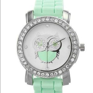 Rhinestone Owl Watch